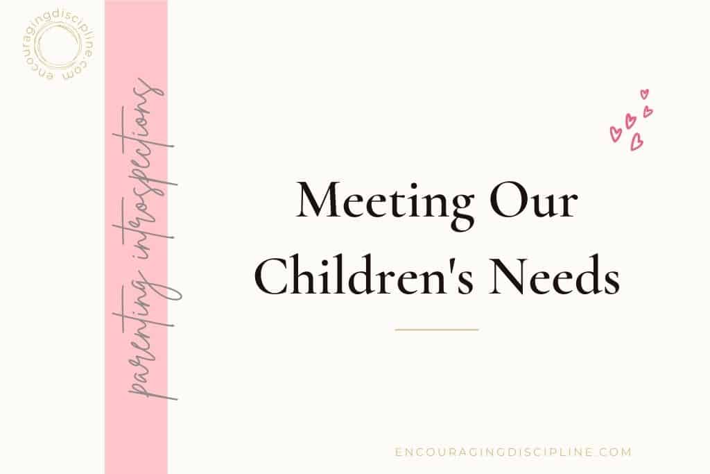 meeting children's needs