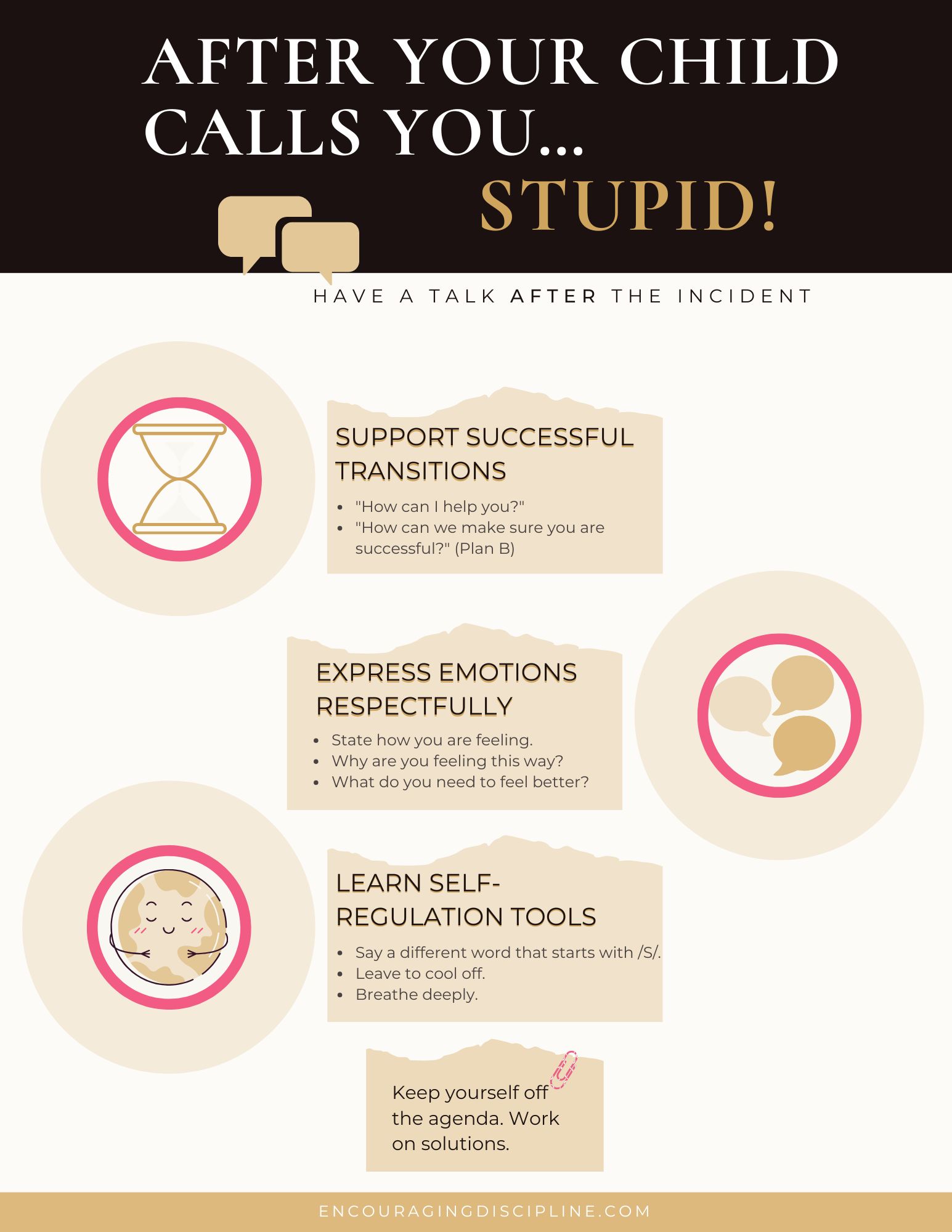 what to do after your child calls you stupid