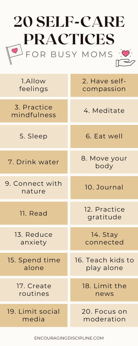 self-care tips for moms